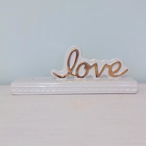 Nora Fleming Pearl Dot Love Sign